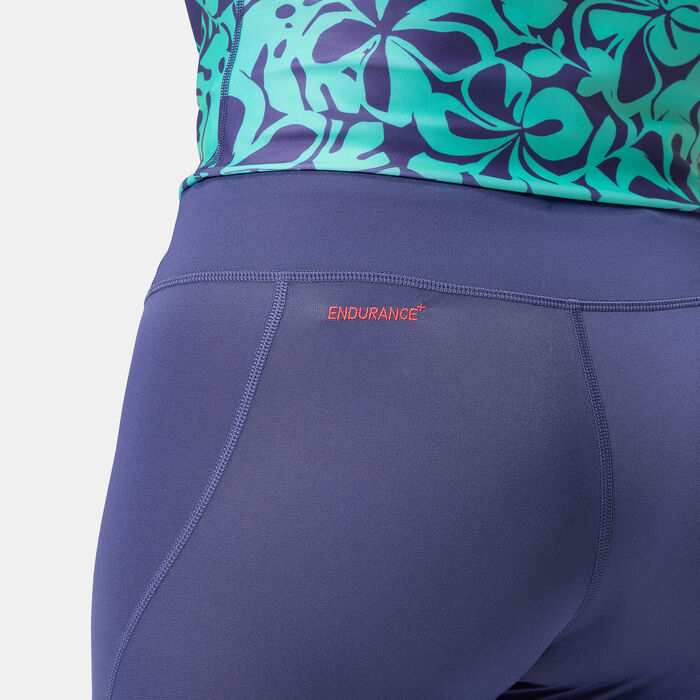 Speedo Women's Logo Swimming Leggings Purple image number 3