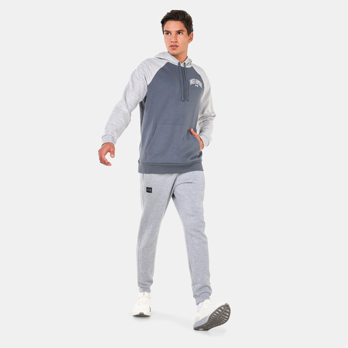 Under Armour Men's UA Rival WM Colourblock Hoodie Grey Under Armour Men's UA Rival WM Colourblock Hoodie Grey image number 2