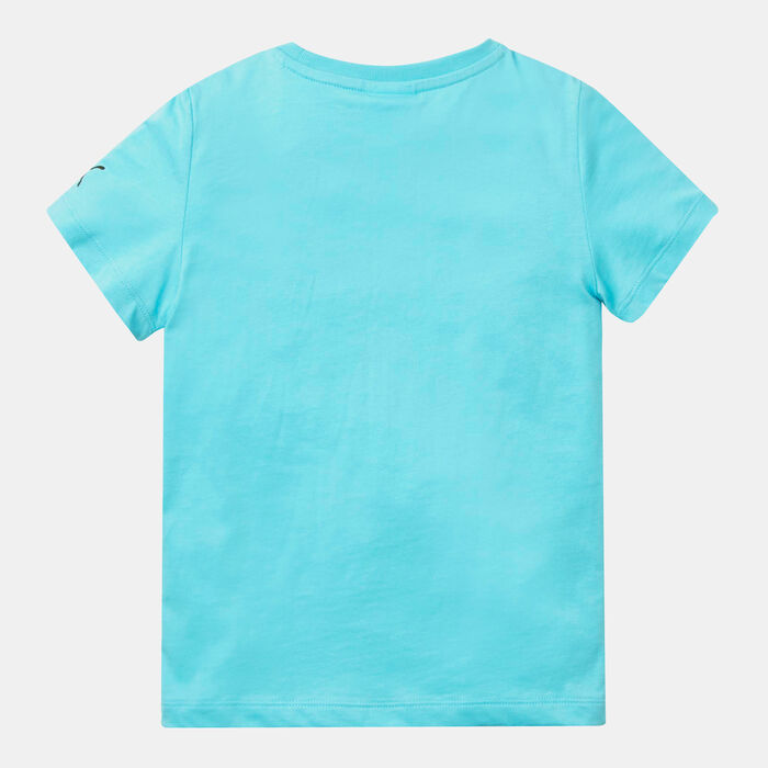 PUMA Kids' x SPONGEBOB Logo T-Shirt Blue PUMA Kids' x SPONGEBOB Logo T-Shirt Blue image number 1