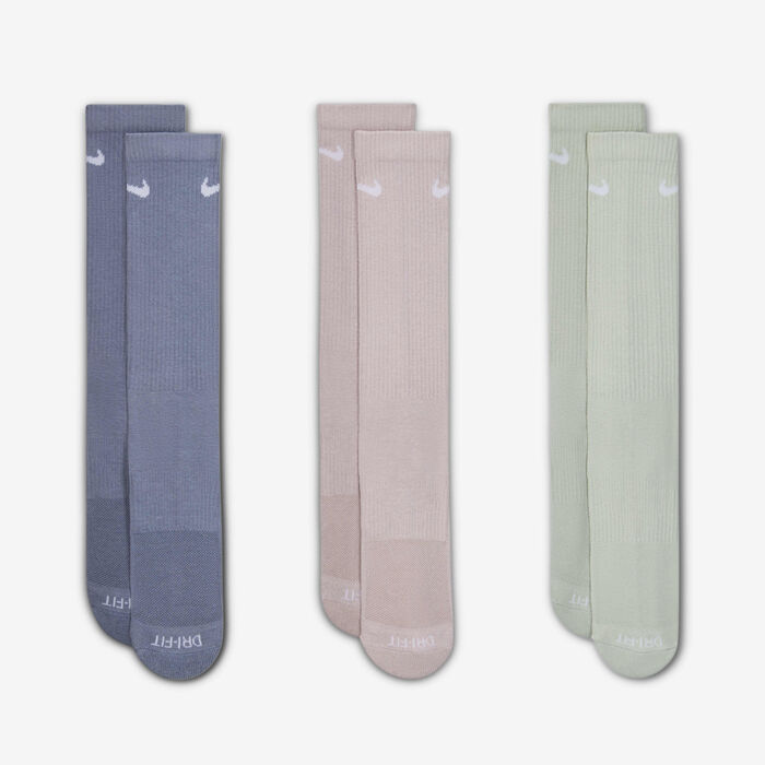 Nike Everyday Plus Cushioned Training Crew Socks (3 Pairs) Multi-Color Nike Everyday Plus Cushioned Training Crew Socks (3 Pairs) Multi-Color image number 1