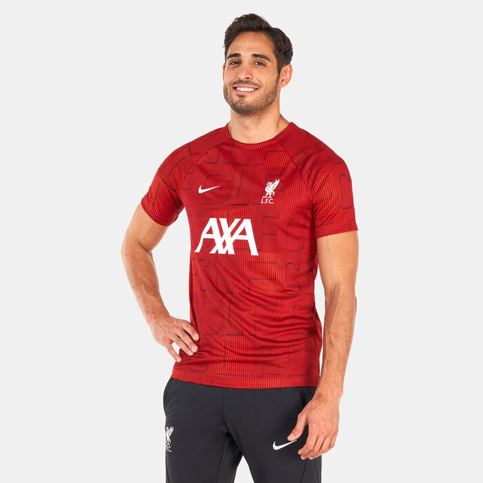 Nike Men's Liverpool F.C. Dri-FIT T-Shirt Red Nike Men's Liverpool F.C. Dri-FIT T-Shirt Red image number 0
