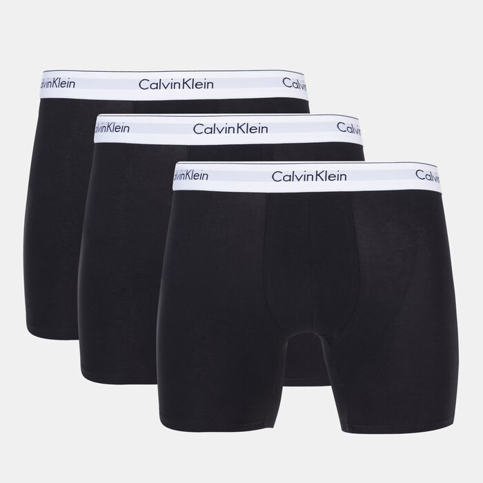 Calvin Klein Men's Modern Boxer Briefs (3 Pack) Black Calvin Klein Men's Modern Boxer Briefs (3 Pack) Black image number 1