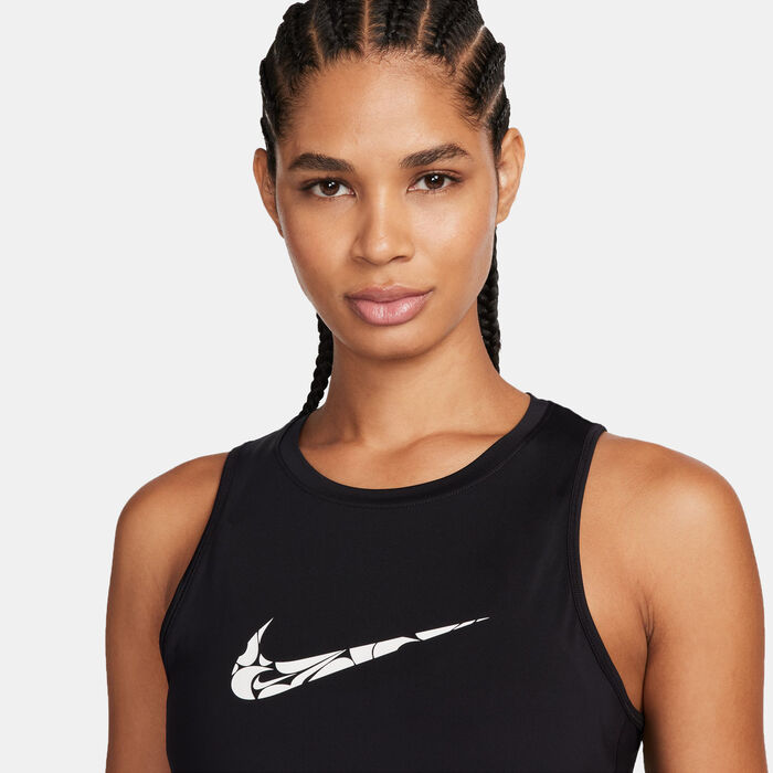 Nike Women's One Graphic Running Tank Top Black Nike Women's One Graphic Running Tank Top Black image number 3