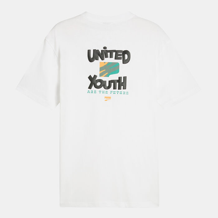 PUMA Men's DOWNTOWN Graphic T-Shirt White PUMA Men's DOWNTOWN Graphic T-Shirt White image number 1