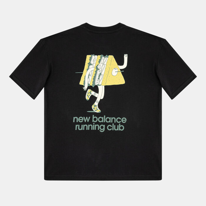 New Balance Kids' Running Club Graphic T-Shirt Black image number 1