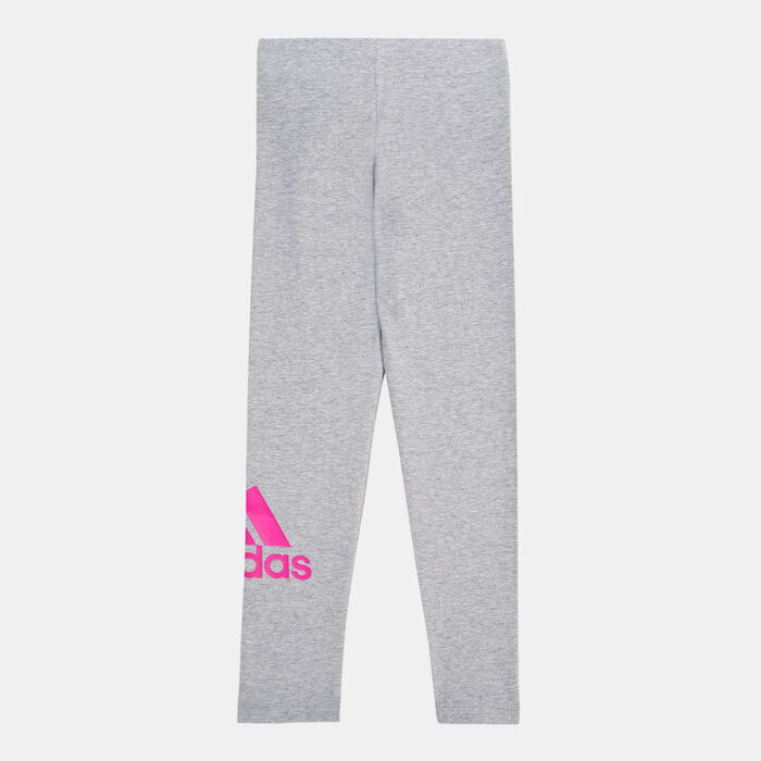 adidas Kids' Essentials Big Logo Leggings Grey adidas Kids' Essentials Big Logo Leggings Grey image number 1