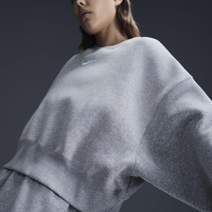 Nike Women's Sportswear Phoenix Fleece Sweatshirt Grey Nike Women's Sportswear Phoenix Fleece Sweatshirt Grey image number 1