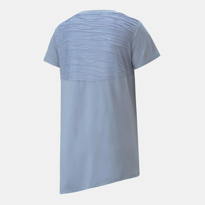 PUMA Women's Maternity Studio Oversized T-Shirt Blue PUMA Women's Maternity Studio Oversized T-Shirt Blue image number 1