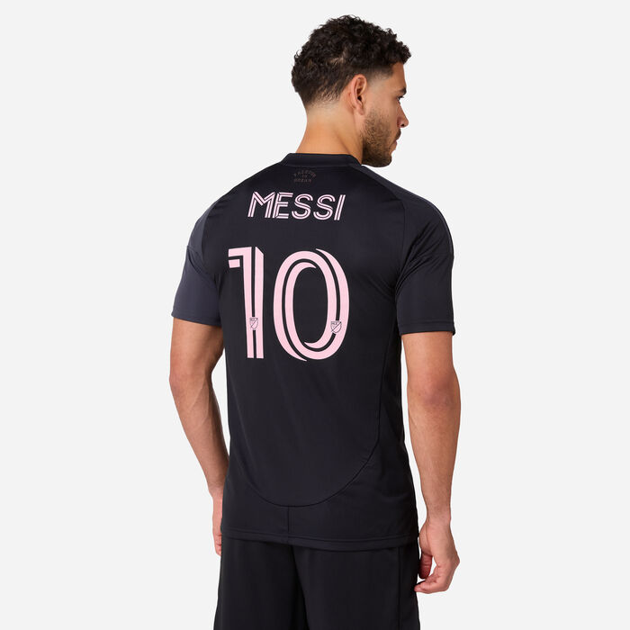 adidas Men's Inter Miami 25/26 Lionel Messi Away Replica Football Jersey Black adidas Men's Inter Miami 25/26 Lionel Messi Away Replica Football Jersey Black image number 1