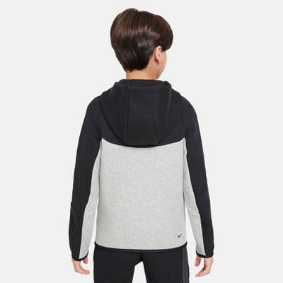 Nike Kids' Sportswear Tech Fleece Full-Zip Hoodie Black Nike Kids' Sportswear Tech Fleece Full-Zip Hoodie Black