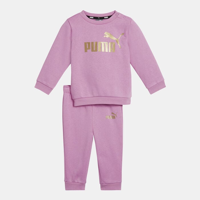 PUMA Kids' Minicats Essential+ Sweatshirt and Joggers Set Pink PUMA Kids' Minicats Essential+ Sweatshirt and Joggers Set Pink image number 0