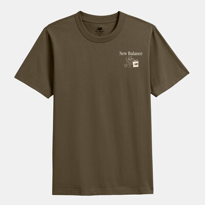 New Balance Men's Mailman T-Shirt Brown