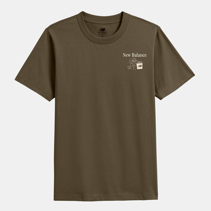 New Balance Men's Mailman T-Shirt Brown image number 0