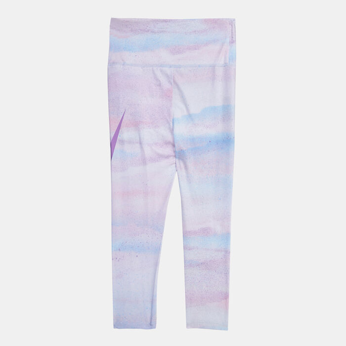 Nike Kids' Rise All Over Leggings Blue Nike Kids' Rise All Over Leggings Blue image number 1