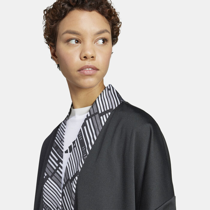 adidas Women's Emerging Harmony Extra-Long Cover-Up Black image number 3
