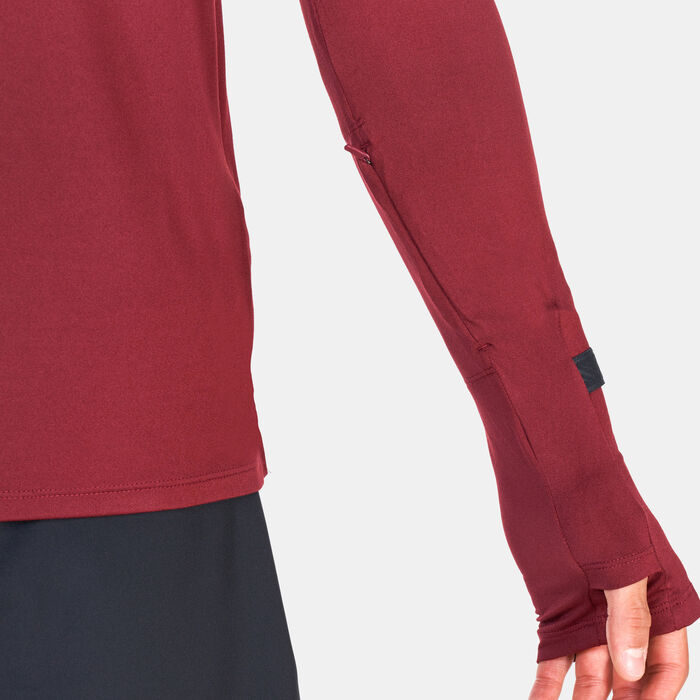 Nike Men's Dri-FIT Trail Running Hoodie Maroon image number 3