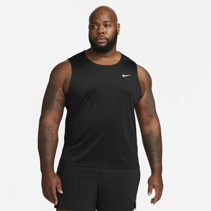 Nike Men's Dri-FIT Ready Fitness Tank Top Black Nike Men's Dri-FIT Ready Fitness Tank Top Black image number 5