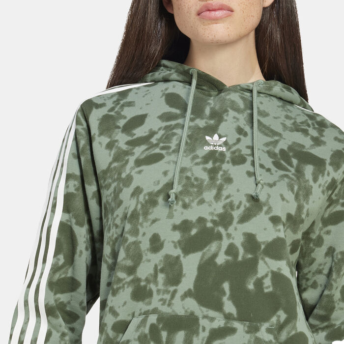 adidas Originals Women's Originals Hoodie Green adidas Originals Women's Originals Hoodie Green image number 3