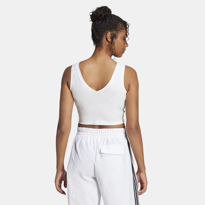 adidas Women's Essentials Lifestyle Tank Top White adidas Women's Essentials Lifestyle Tank Top White image number 1