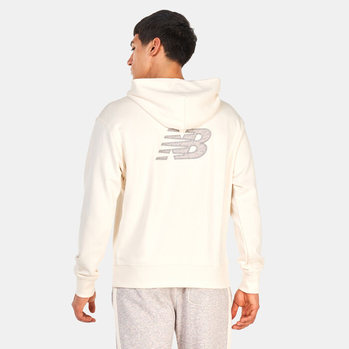 New Balance NB Athletics Undyed Sweat Hoodie Grey image number 1