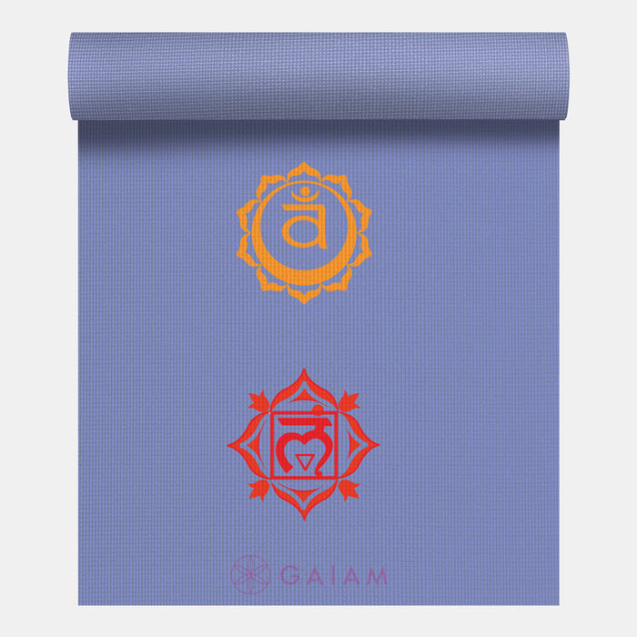Gaiam Chakra Yoga Mat (4mm) Multi-Color image number 2