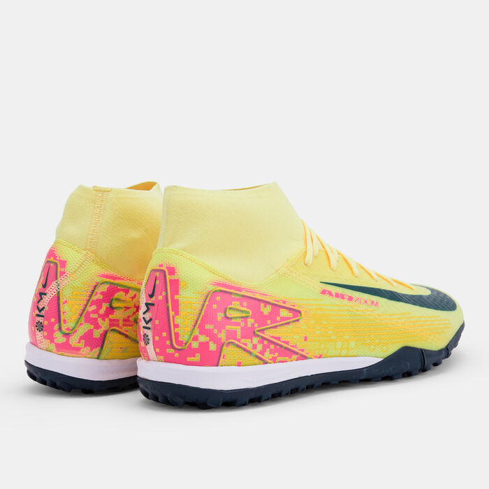 Nike Men's Kylian Mbappe Mercurial Superfly 10 Academy Turf Ground Football Shoes yellow Nike Men's Kylian Mbappe Mercurial Superfly 10 Academy Turf Ground Football Shoes yellow image number 2