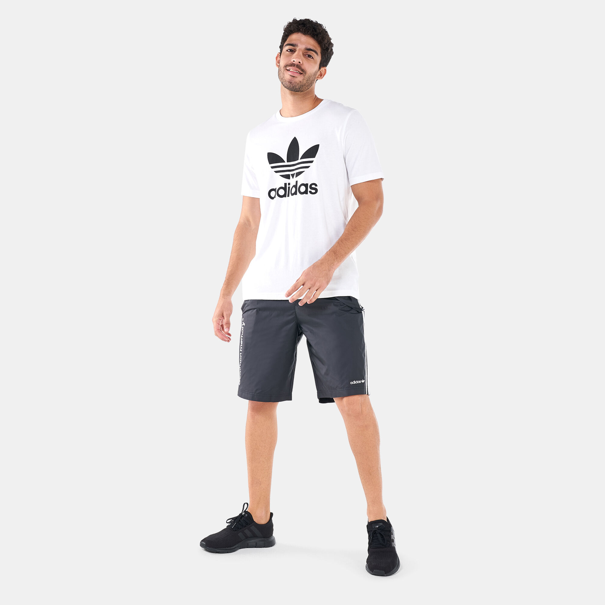 Adidas shorts outfit men discount