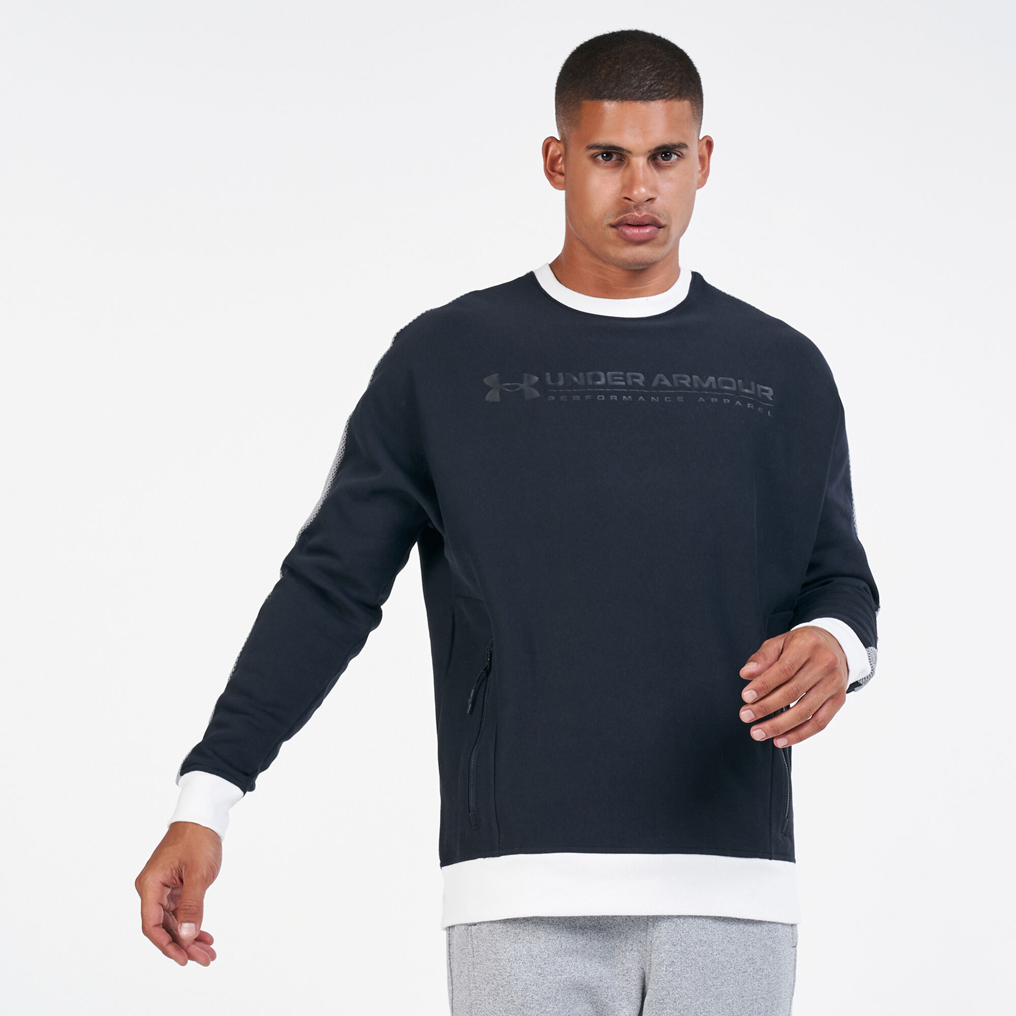 under armour sweatshirt material