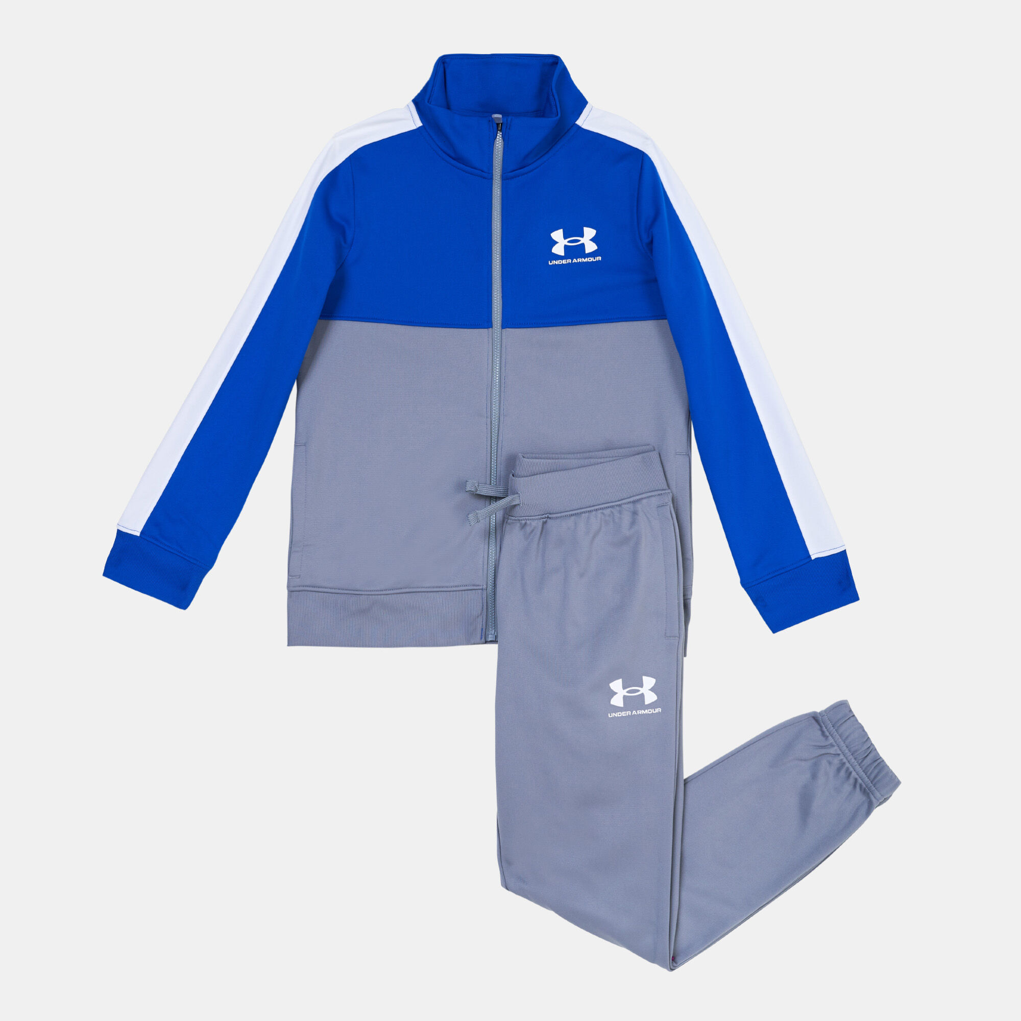 Kids Knit Colourblock Tracksuit Grey Under Armour in KSA SSS