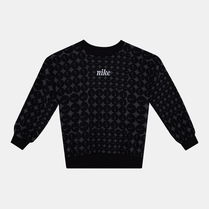 Nike Kids' Essentials Allover Print Sweatshirt Grey Nike Kids' Essentials Allover Print Sweatshirt Grey image number 0