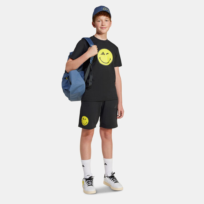 adidas Kids' x Smileyworld Graphics T-Shirt Black adidas Kids' x Smileyworld Graphics T-Shirt Black image number 2