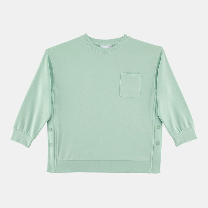 Sun and Sand Sports Kids' Pocket Sweatshirt Green Sun and Sand Sports Kids' Pocket Sweatshirt Green image number 0