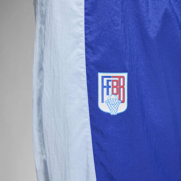 Jordan Men's JAM x Fédération Française de Basketball Sport Warm-Up Trousers Blue Jordan Men's JAM x Fédération Française de Basketball Sport Warm-Up Trousers Blue image number 3