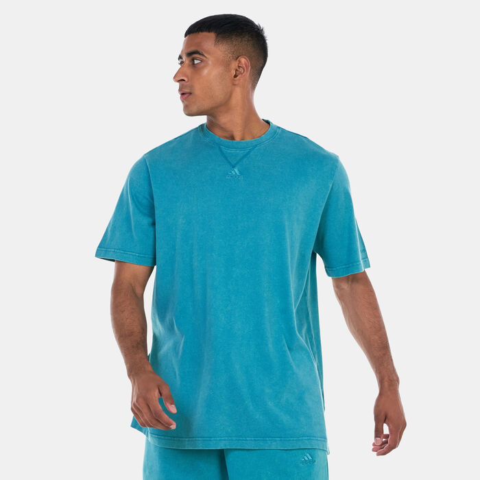 adidas Men's ALL SZN Garment-Wash T-Shirt Brown image number 0