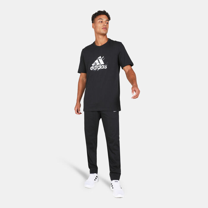 adidas Men's Reverse Retro Aero 3-Stripes Graphic T-Shirt Black adidas Men's Reverse Retro Aero 3-Stripes Graphic T-Shirt Black image number 2