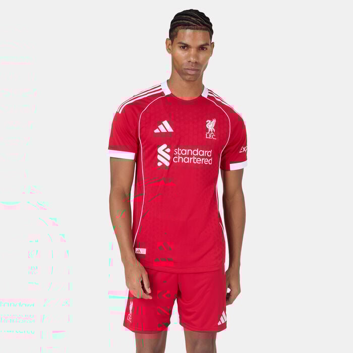 adidas Men's Liverpool 25/26 Home Authentic Football Jersey Red adidas Men's Liverpool 25/26 Home Authentic Football Jersey Red image number 0