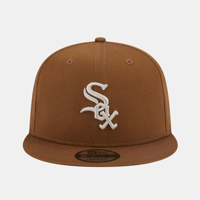 New Era Men's Chicago White Sox Side Patch 9FIFTY Cap Beige image number 0