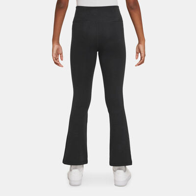 Nike Kids' Sportswear Classic High-Waisted Flared Leggings Black