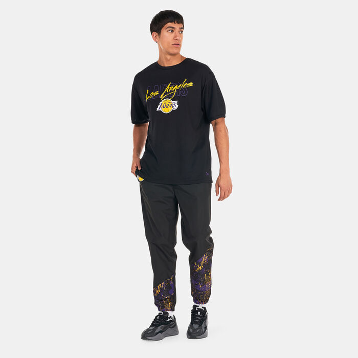 New Era LA Lakers Script T-Shirt Black image number 4