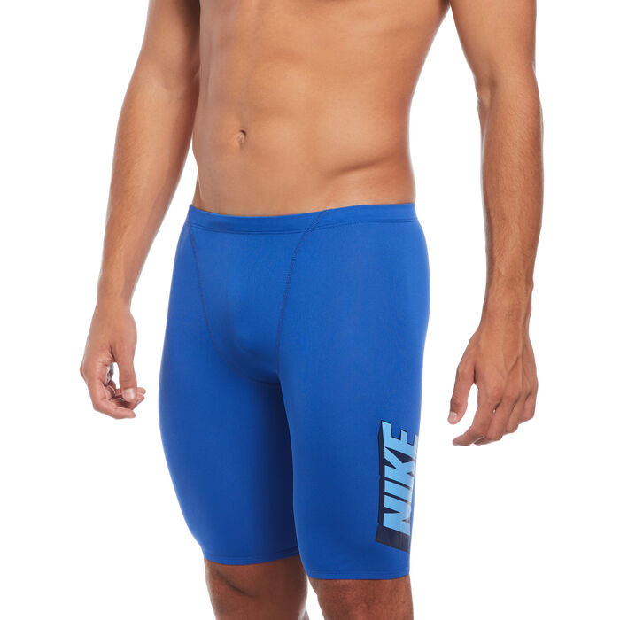 Nike Swim Men's HydraStrong Multi Graphic Swim Jammer Blue Nike Swim Men's HydraStrong Multi Graphic Swim Jammer Blue image number 0