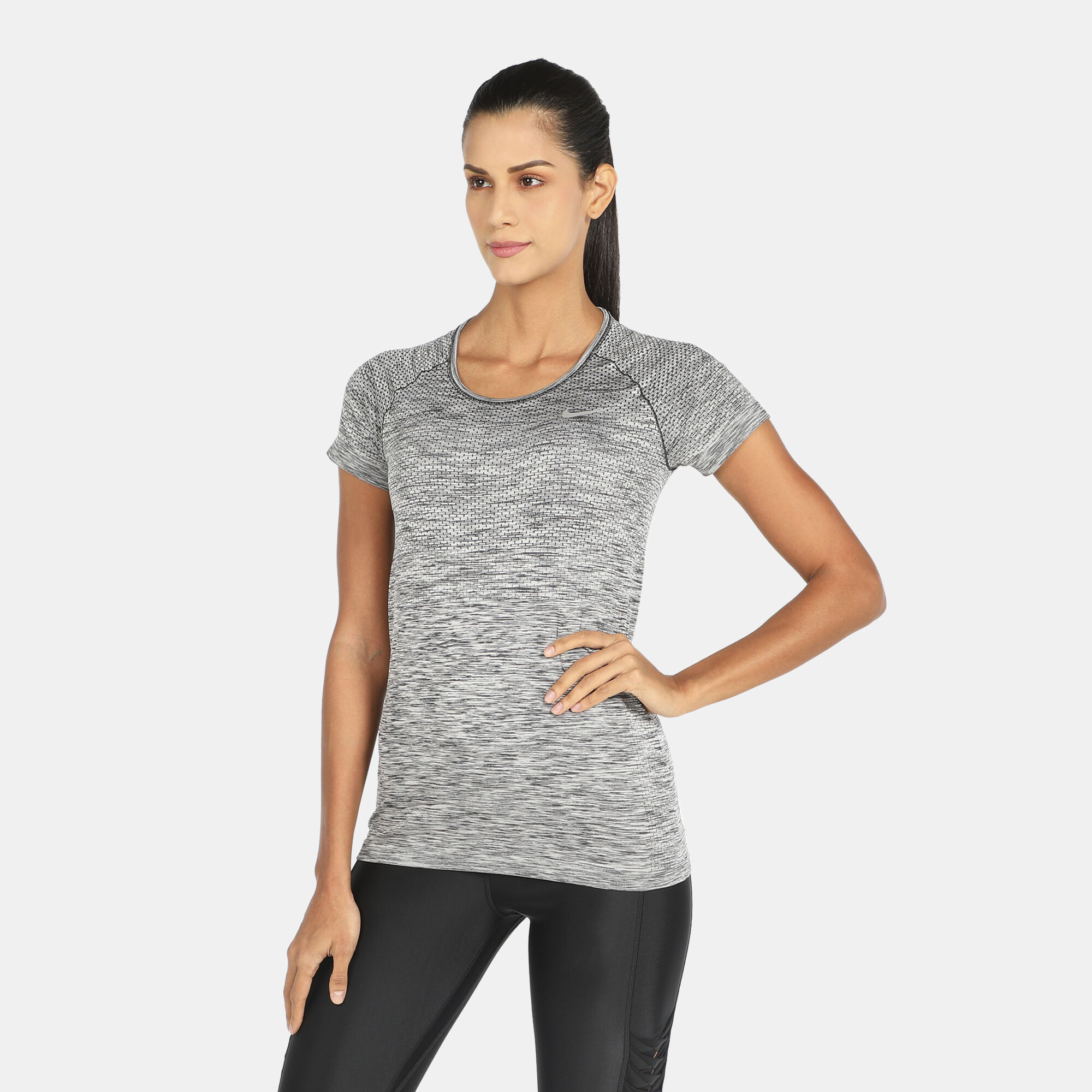 Buy Nike Women s Dri FIT Knit T Shirt Black in KSA SSS