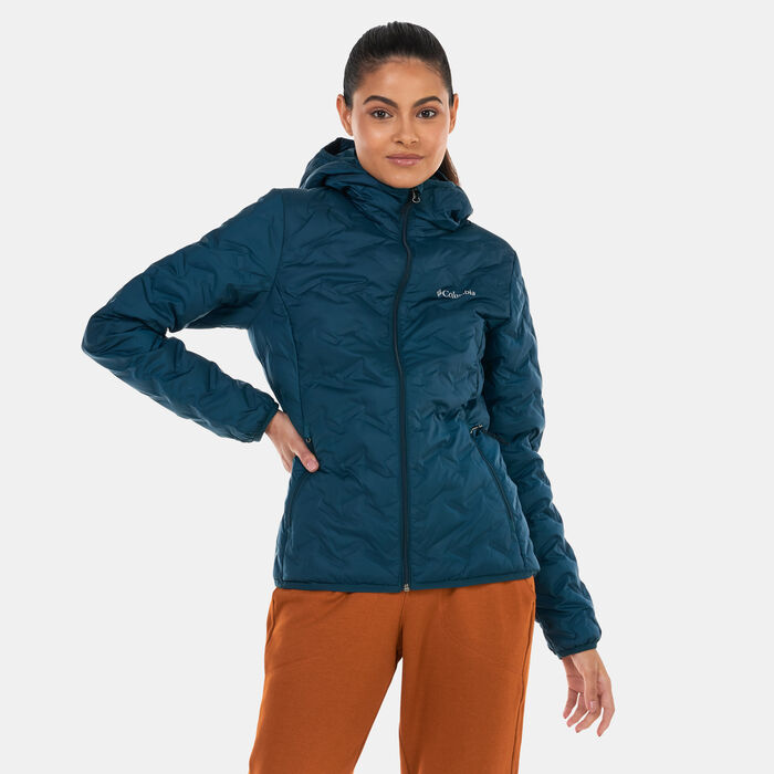 Columbia Women's Delta Ridge™ Down Hooded Jacket Blue Columbia Women's Delta Ridge™ Down Hooded Jacket Blue image number 0