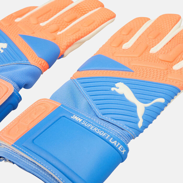 PUMA Men's FUTURE Match Negative Cut Soccer Goalkeeper Football Gloves Orange image number 2