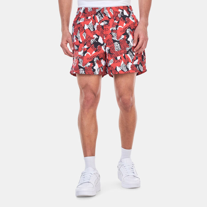 New Era Men's NBA Chicago Bulls All Over Print Shorts Red New Era Men's NBA Chicago Bulls All Over Print Shorts Red image number 0