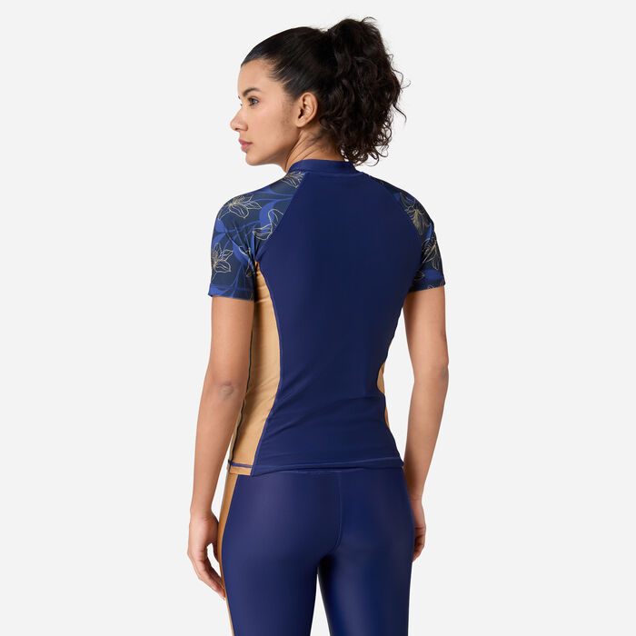COEGA Women's Swimming Rashguard Blue COEGA Women's Swimming Rashguard Blue image number 1