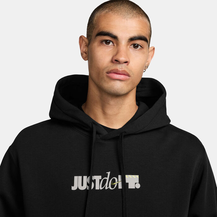 Nike Men's Club Hoodie Black Nike Men's Club Hoodie Black image number 2