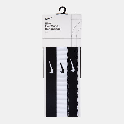 Nike Flex Classic Wide Headbands (3 Pieces) Grey Nike Flex Classic Wide Headbands (3 Pieces) Grey