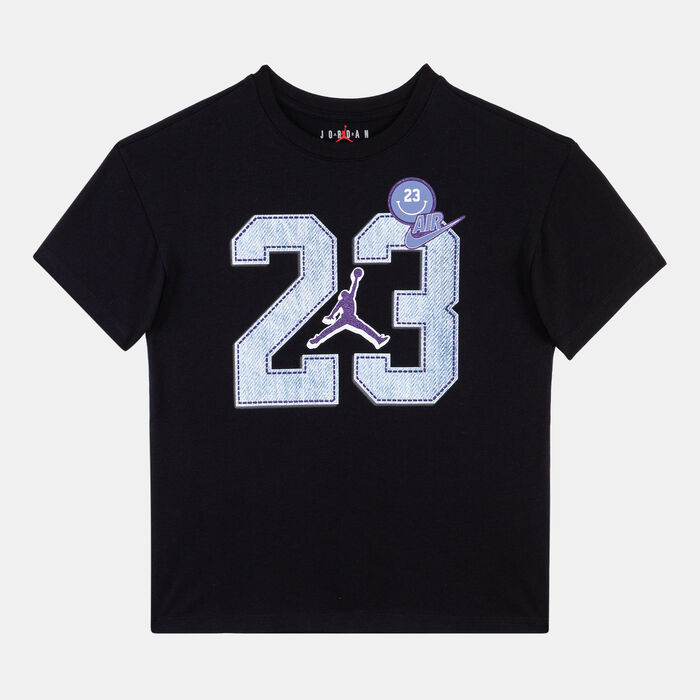 Nike Kids' Blue Jeans and Bling T-Shirt Black Nike Kids' Blue Jeans and Bling T-Shirt Black image number 0