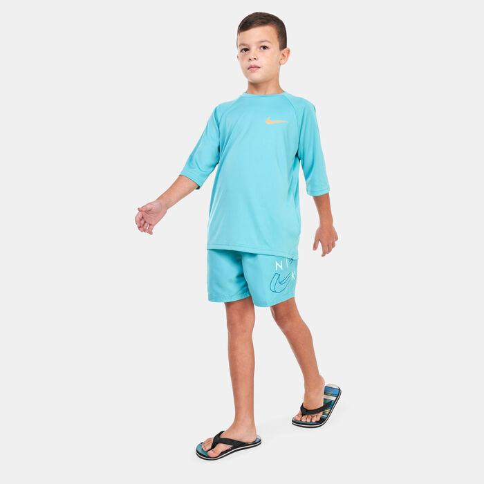 Nike Swim Kids' 4-inch Volley Shorts Green image number 2