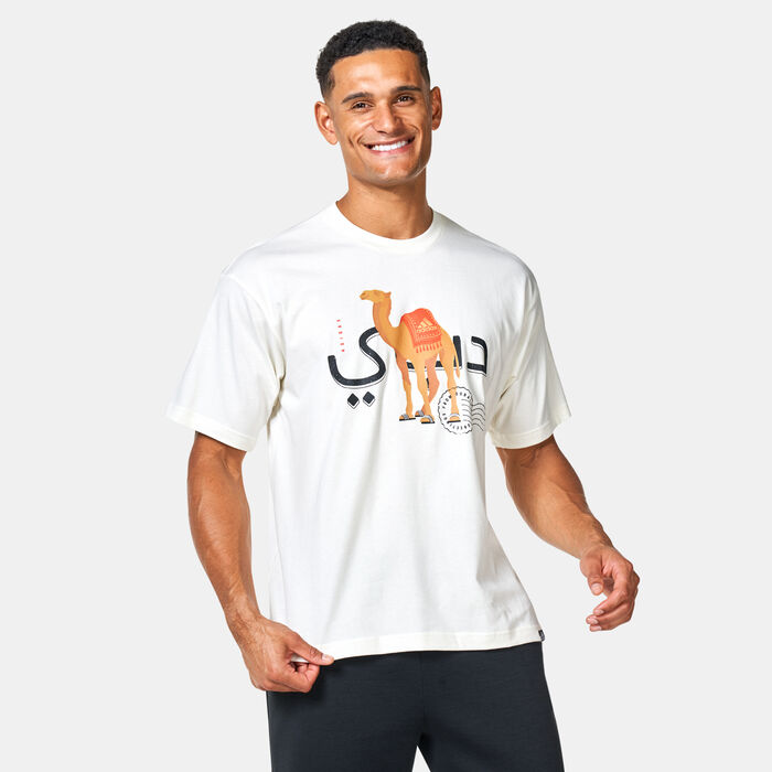 adidas Men's Dubai Camel Graphic T-Shirt Beige adidas Men's Dubai Camel Graphic T-Shirt Beige image number 0